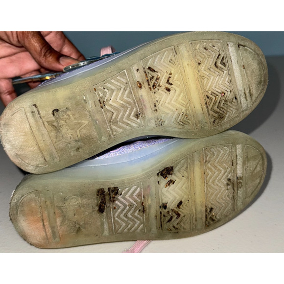 Twinkle Toes Skechers Girls 11C Sneakers Light Up Fairy Wings High Top Causal - Picture 13 of 13